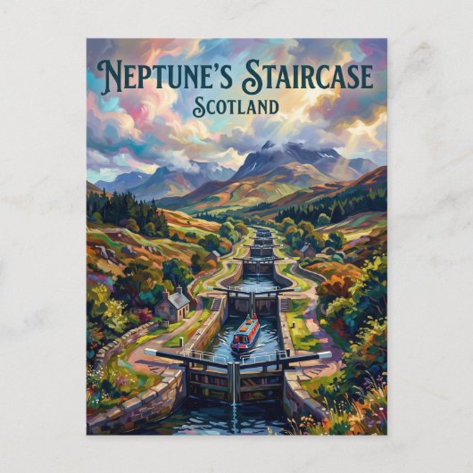 Neptune's Staircase Schotland Briefkaart (Voorkant)