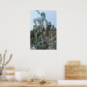 Neptungier in Berlijn Poster (Keuken)