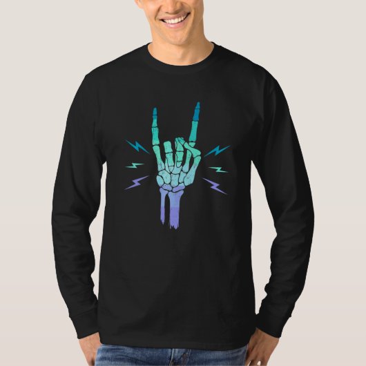 Neptunic Pride Vlag Skelet Hand Neptunic T-shirt (Voorkant)