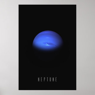 Neptunus - De winderige blauwe reus van de buitens Poster