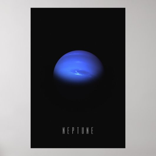 Neptunus - De winderige blauwe reus van de buitens Poster (Voorkant)