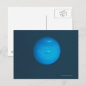 Neptunus, dynamische blauw-groene atmosfeer briefkaart (Voorkant / Achterkant)