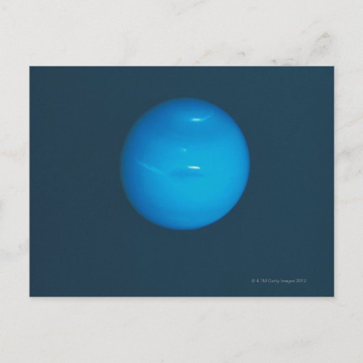 Neptunus, dynamische blauw-groene atmosfeer briefkaart (Voorkant)
