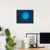Neptunus, dynamische blauw-groene atmosfeer poster (Thuiskantoor)