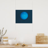 Neptunus, dynamische blauw-groene atmosfeer poster (Keuken)