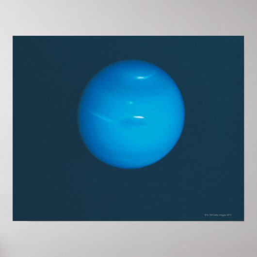 Neptunus, dynamische blauw-groene atmosfeer poster (Voorkant)