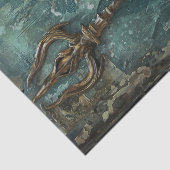 Neptunus Griekse God Decoupage Tissuepapier (Detail)