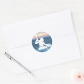 Neptunus op de Zeeen Sticker (Envelop)