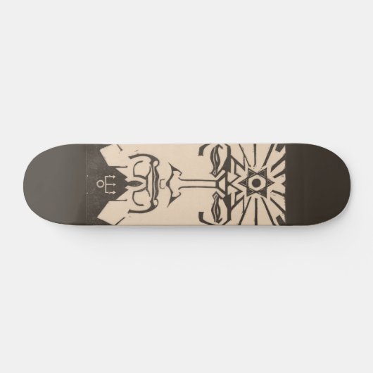 Neptunus Poseidon God van Zee Grieks Mythologie Persoonlijk Skateboard (Horizontaal)