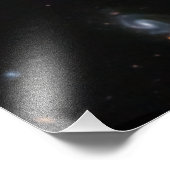 Neptunus Ring Systeem honderden sterrenstelsels We Foto Afdruk (Hoek)