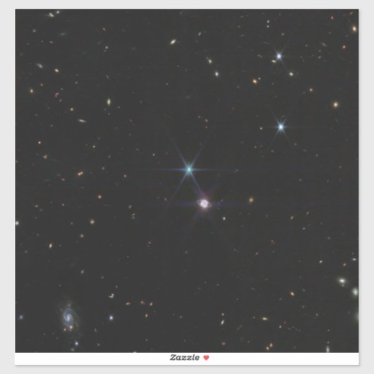 Neptunus Ring Systeem honderden sterrenstelsels We Sticker (Vel)