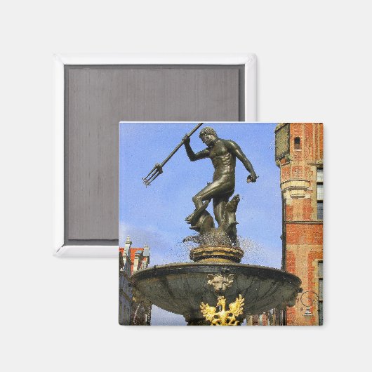 Neptunusbeeld Magneet (Voorkant / Achterkant)