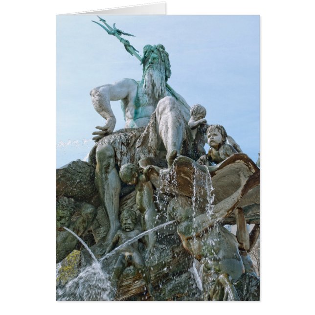 Neptunusfontein in Berlijn (Voorkant)