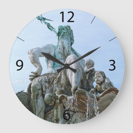 Neptunusfontein in Berlijn Grote Klok (Voorkant)