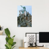 Neptunusfontein in Berlijn Poster (Thuiskantoor)