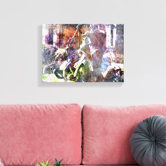Neptunusfontein Kansas City Canvas Afdruk (Insitu (Woonkamer))