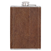 Nepverweerde-leerlook Heupfles (Achterkant)