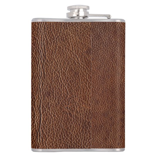 Nepverweerde-leerlook Heupfles (Achterkant)