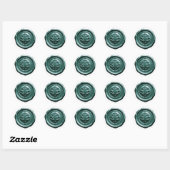 Nepwas Envelope Zegel Stijl 4 Blauw 8 Sticker (Vel)