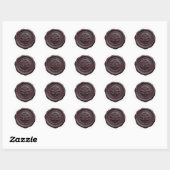 Nepwas Envelope Zegel Stijl 4 Donkere Chocolade (Vel)