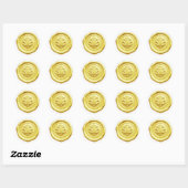 Nepwas Envelope Zegel Stijl 4 Geel (Vel)