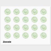 Nepwas Envelope Zegel Stijl 4 Groen 13 Sticker (Vel)