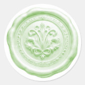 Nepwas Envelope Zegel Stijl 4 Groen 13 Sticker (Voorkant)