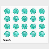 Nepwas Envelope Zegel Stijl 4 Groen 20 Sticker (Vel)