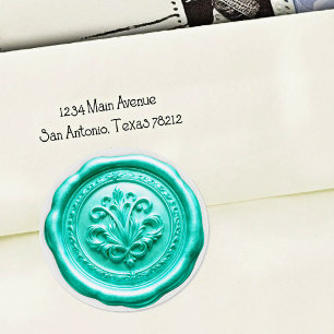 Nepwas Envelope Zegel Stijl 4 Groen 20 Sticker