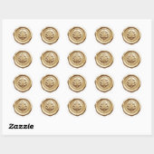 Nepwas Envelope Zegel Stijl 4 Zachte Goud (Vel)