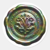 Nepwas Verzegelingsstijl 4 Groen 23 Sticker (Voorkant)