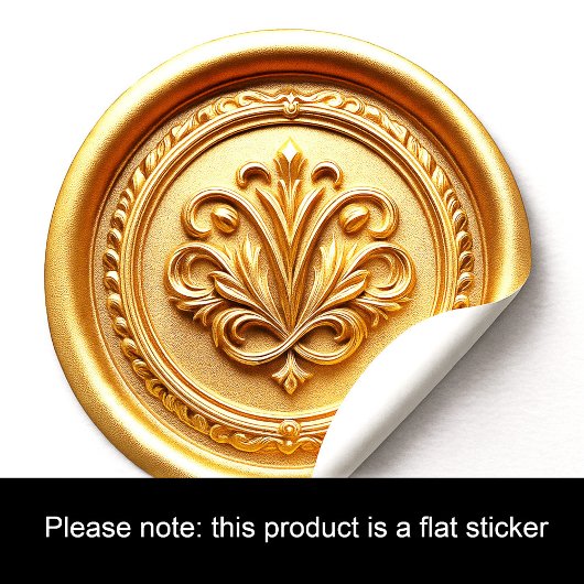 Nepwas Verzegelingsstijl 4 Melkchocolade Ronde Sticker