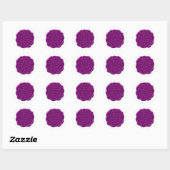 Nepwaszegel, Fuchsia Ronde Sticker (Vel)