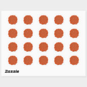 Nepwaszegel, Oranje Ronde Sticker (Vel)