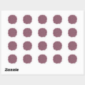 Nepwaszegel, Orchidee Paars Ronde Sticker (Vel)