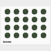 Nepwaszegel, Smaragd Ronde Sticker (Vel)