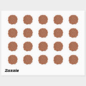 Nepwaszegel, Terracotta Ronde Sticker (Vel)