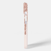 Nepwimpers Glitter Roze Goud Drips Case-Mate iPhone Case (Achterkant / Links)