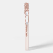 Nepwimpers Glitter Roze Goud Druppels Case-Mate iPhone Case (Achterkant / Links)