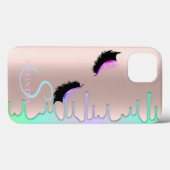 Nepwimpers Regenboogdruppels Roze Goud Case-Mate iPhone Case (Achterkant (horizontaal))