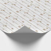 Nepwitte hout cadeaupapier (Hoek)