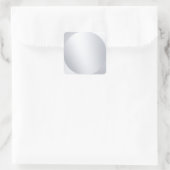 Nepzilver Blank Aangepaste Sjabloon Metalen Uiterl Vierkante Sticker (Tas)