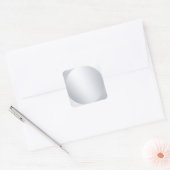 Nepzilver Blanko Aangepaste Sjabloon Metalen Uiter Vierkante Sticker (Envelop)