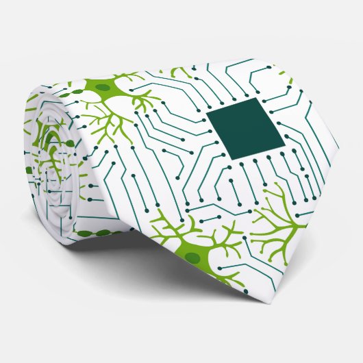 Neraal Netwerk - Wit Stropdas (Opgerold)