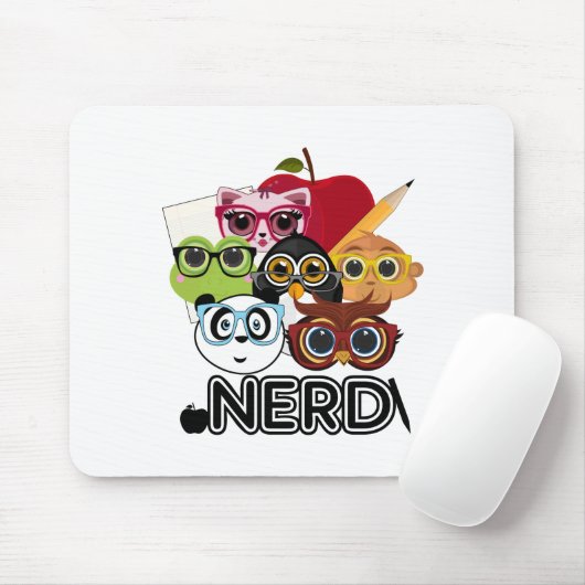 Nerd 3 muismat (Met muis)