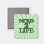 Nerd 4 Life Magneet (Voorkant / Achterkant)