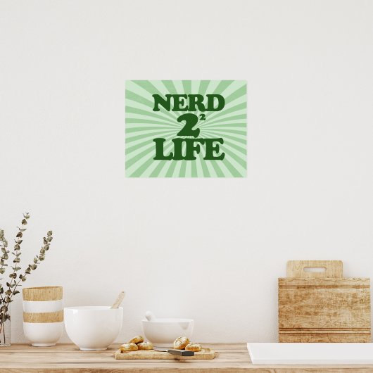 Nerd 4 Life Poster (Keuken)