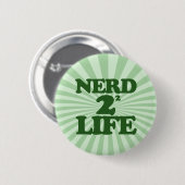 Nerd 4 Life Ronde Button 5,7 Cm (Voorkant /achterkant)