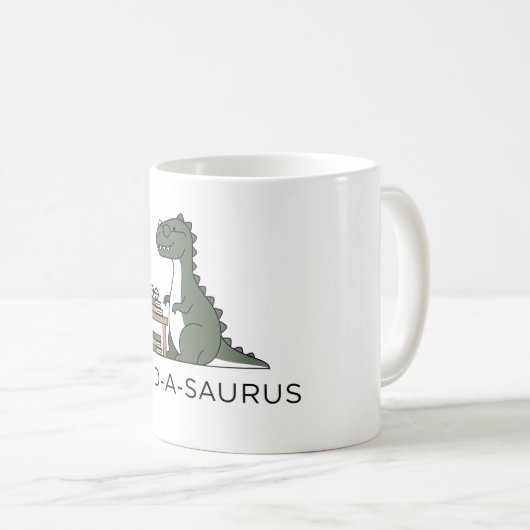 Nerd-a-Saurus Koffiemok (Voorkant rechts)