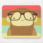 nerd aap muismat (Voorkant)